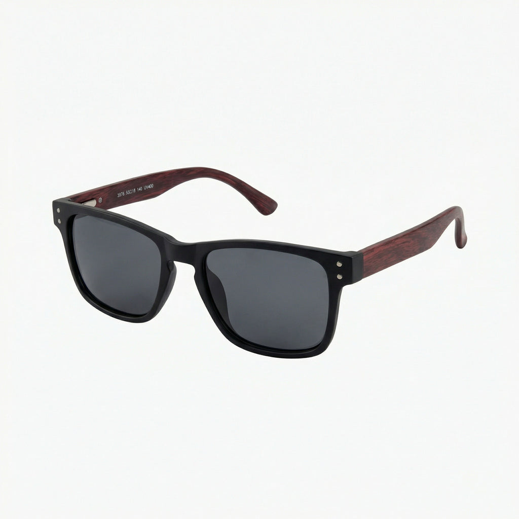 Óculos De Sol Wooden Noir E Bamboo Noir - Reflex Uv400