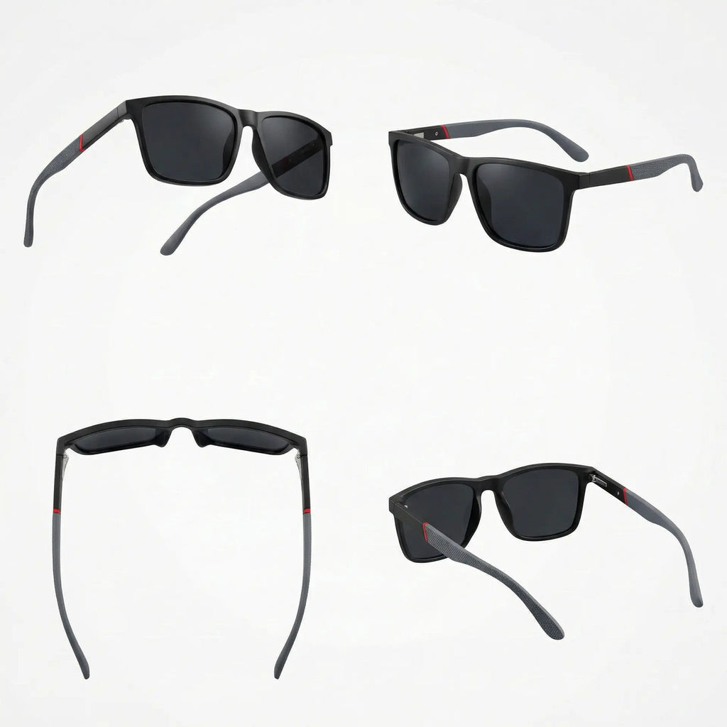 Óculos De Sol Triton Grey E Blue Uv400 Polarizado Unissex