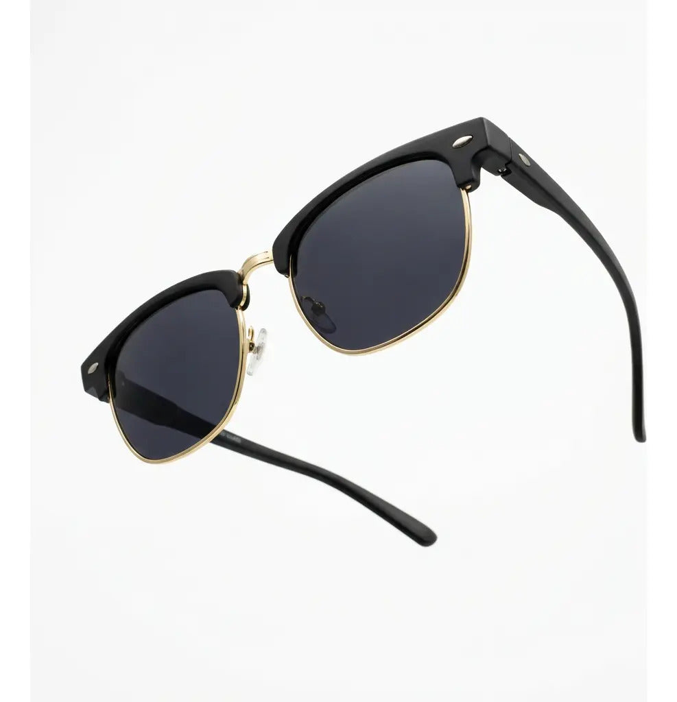 Óculos De Sol Aura Noir E Gold Uv400 Polarizado Unissex