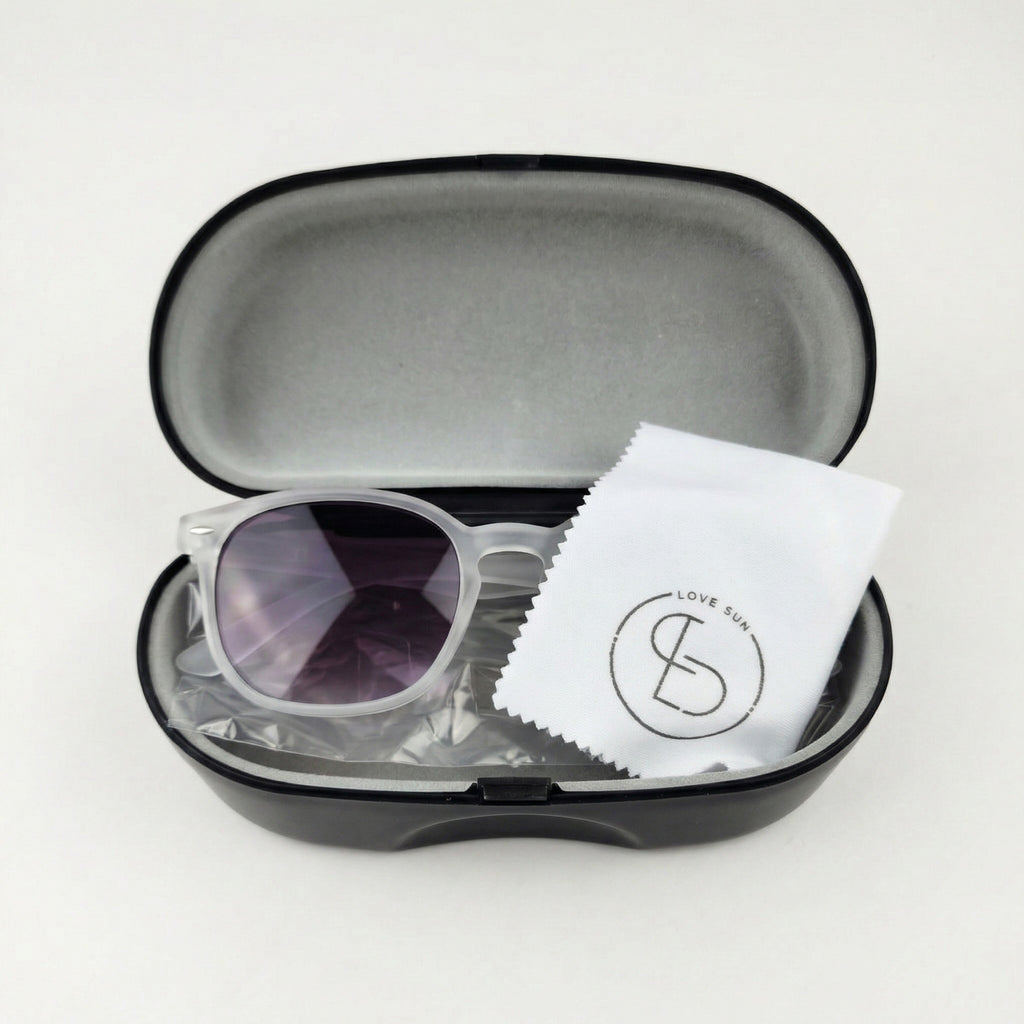 Óculos De Sol Lumina Cristal Lilac Uv400 Polarizado Unissex