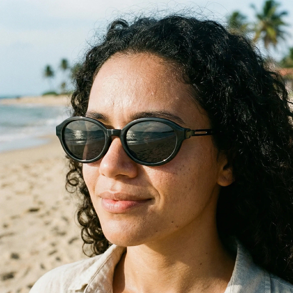 Óculos De Sol Cat Eyes Ambar - Sky- Lucid Uv400 Polarizado