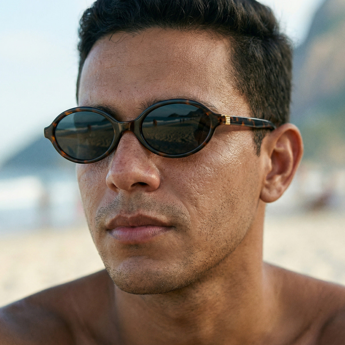 Óculos De Sol Hélios Miu Tortoise - Sun Uv400 Polarizado