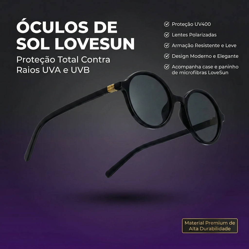 Óculos De Sol Nobre Versage 8 - Noir Uv400 Polarizado