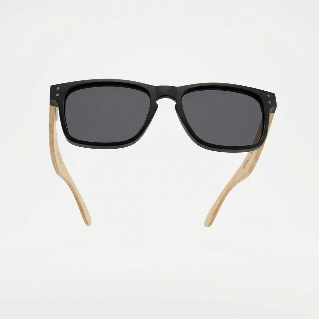 Óculos De Sol Wooden Noir E Bamboo Noir - Reflex Uv400