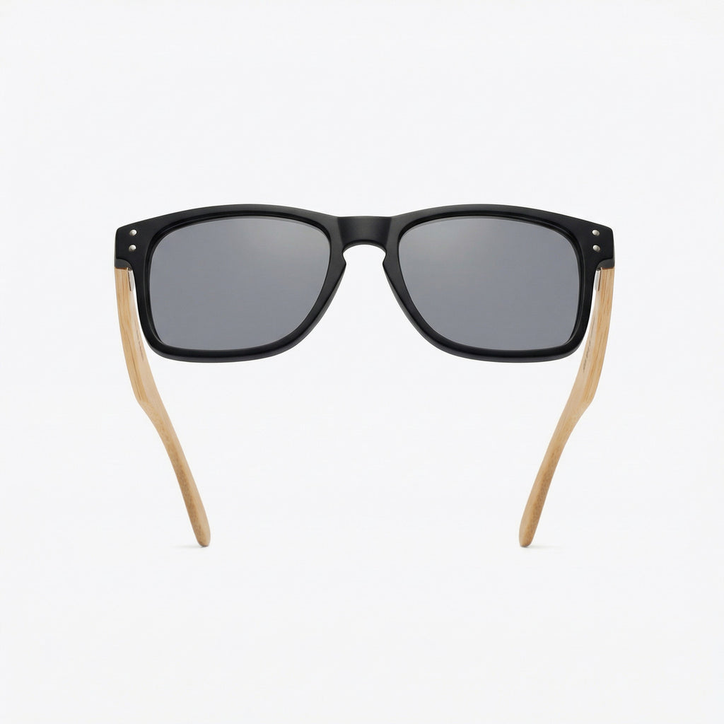 Óculos De Sol Wooden Noir E Bamboo Noir - Reflex Uv400