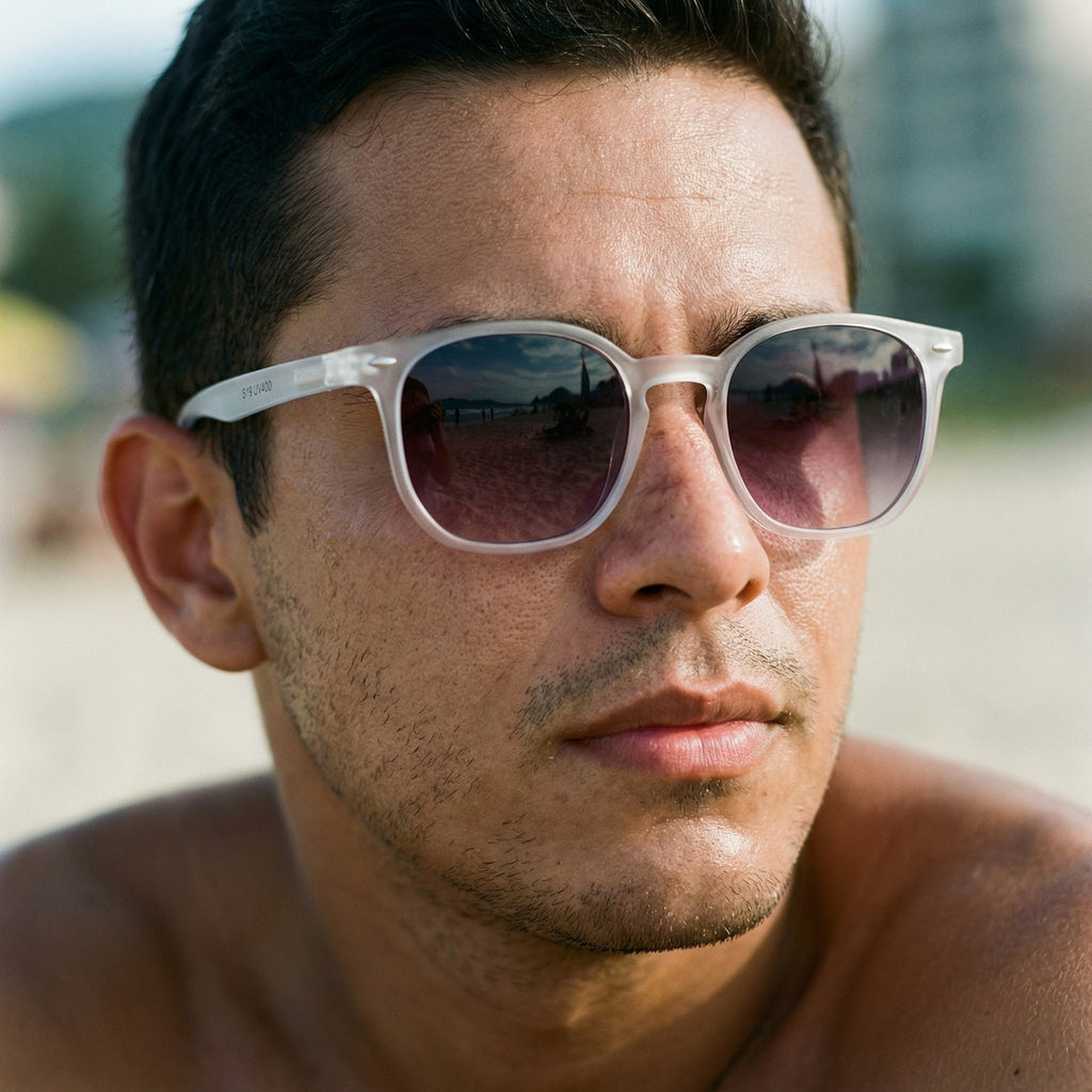 Óculos De Sol Lumina Cristal Lilac Uv400 Polarizado Unissex