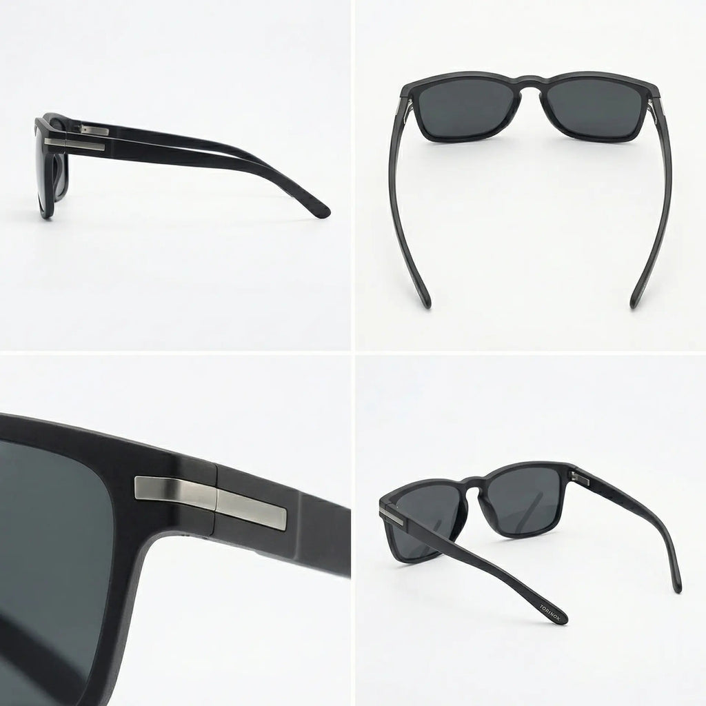 Óculos De Sol Okl Black - Ambar Uv400 Polarizado Unissex