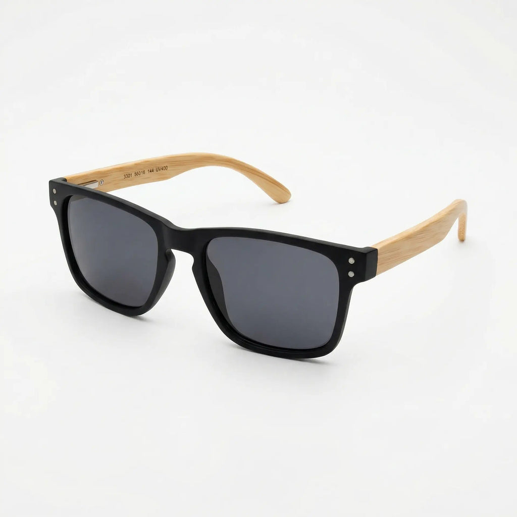 Óculos De Sol Wooden Noir E Bamboo Noir - Reflex Uv400