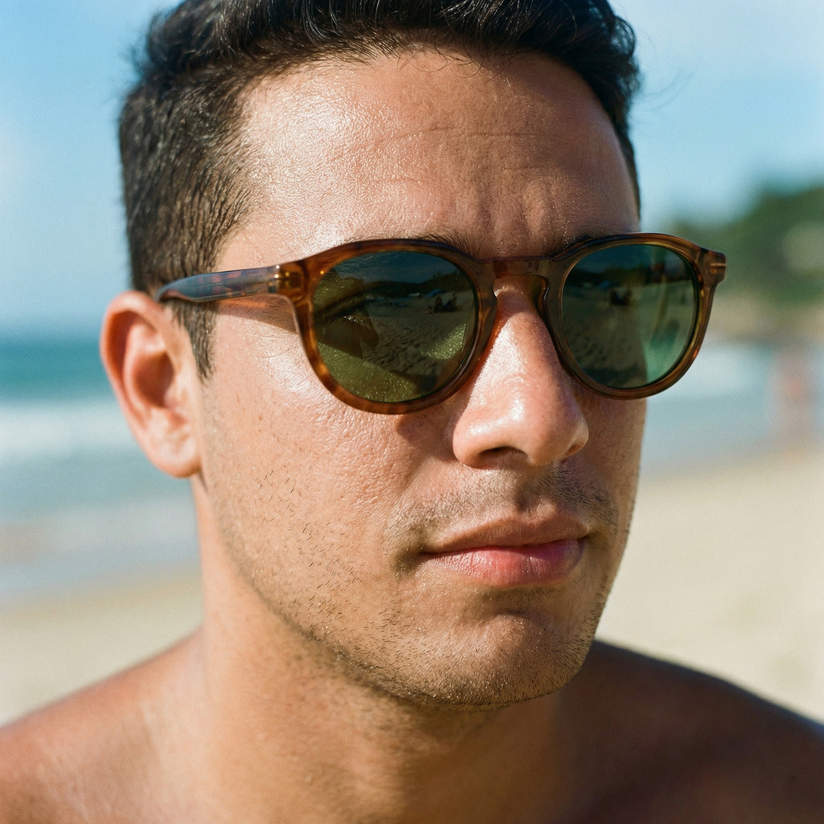 Óculos De Sol Talisman Tortoise - Noir Uv400 Polarizado