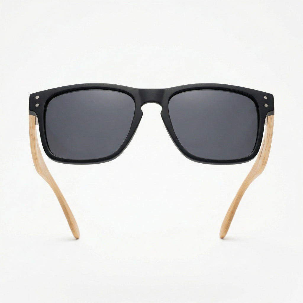 Óculos De Sol Wooden Noir E Bamboo Noir - Reflex Uv400