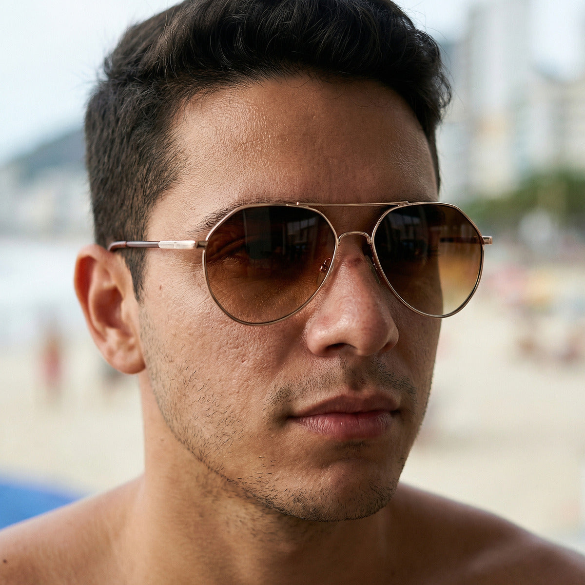 Óculos De Sol Solara Gold - Copper Uv400 Polarizado Unissex
