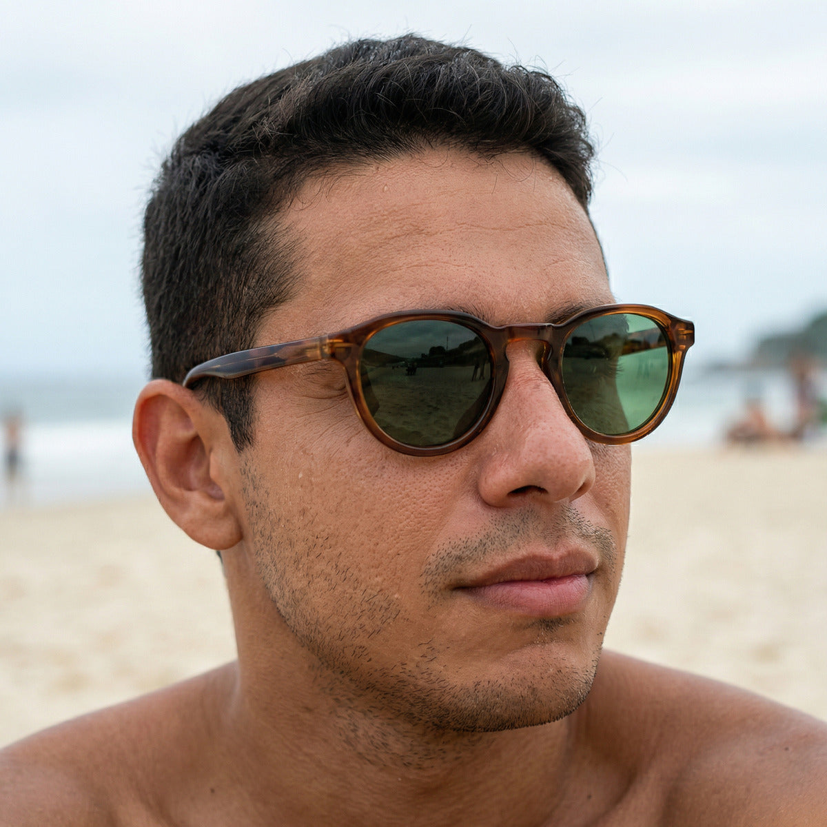 Óculos De Sol Talisman Tortoise - Noir Uv400 Polarizado