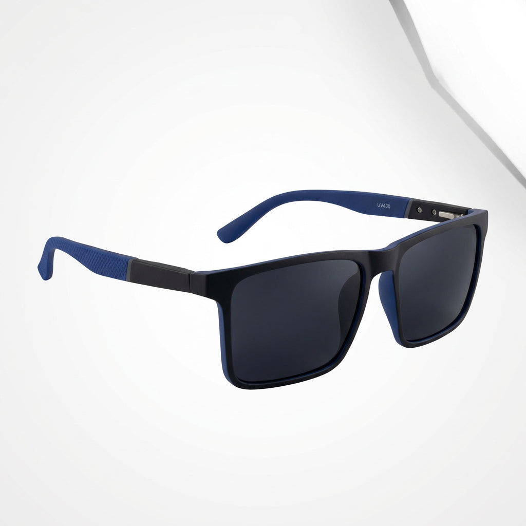 Óculos De Sol Triton Grey E Blue Uv400 Polarizado Unissex