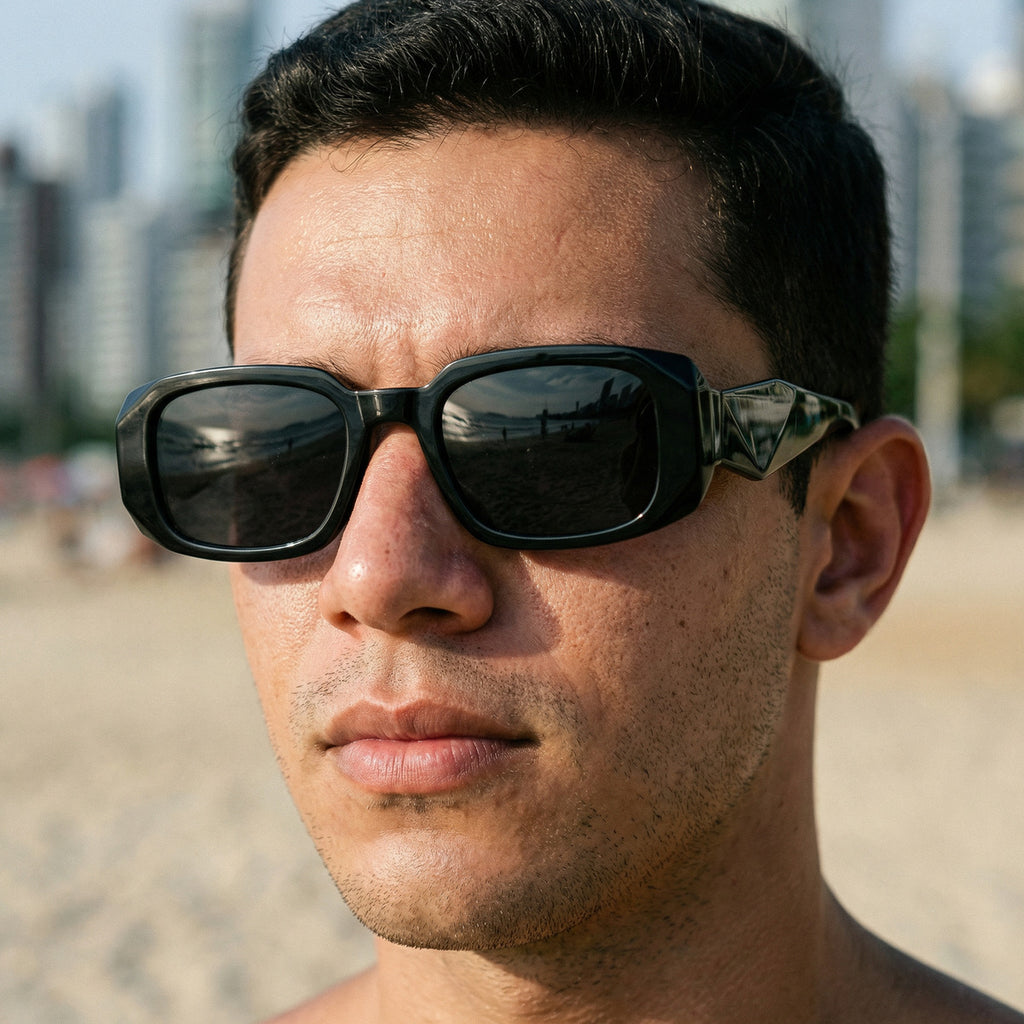 Óculos De Sol Aresta Carbon - Honey - Sun Uv400 Polarizado