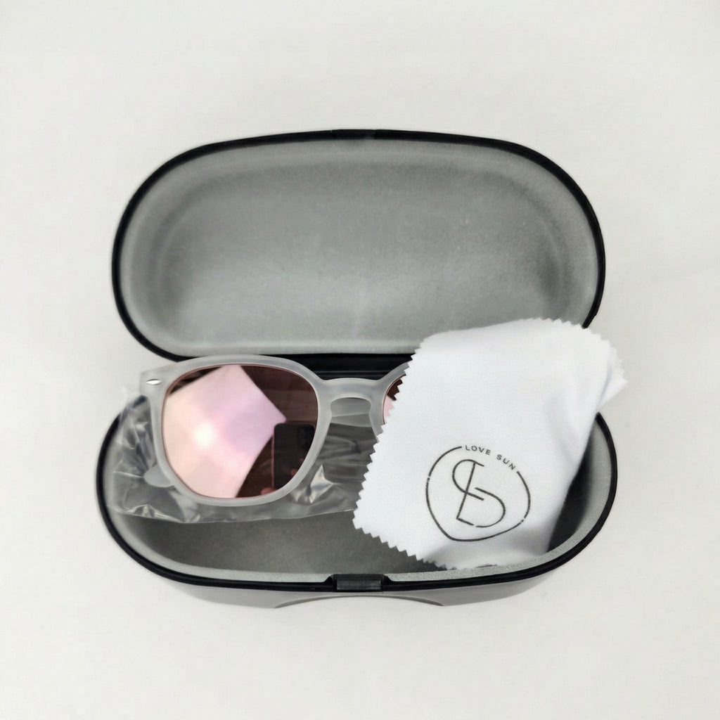 Óculos De Sol Lumina Cristal Lilac Uv400 Polarizado Unissex