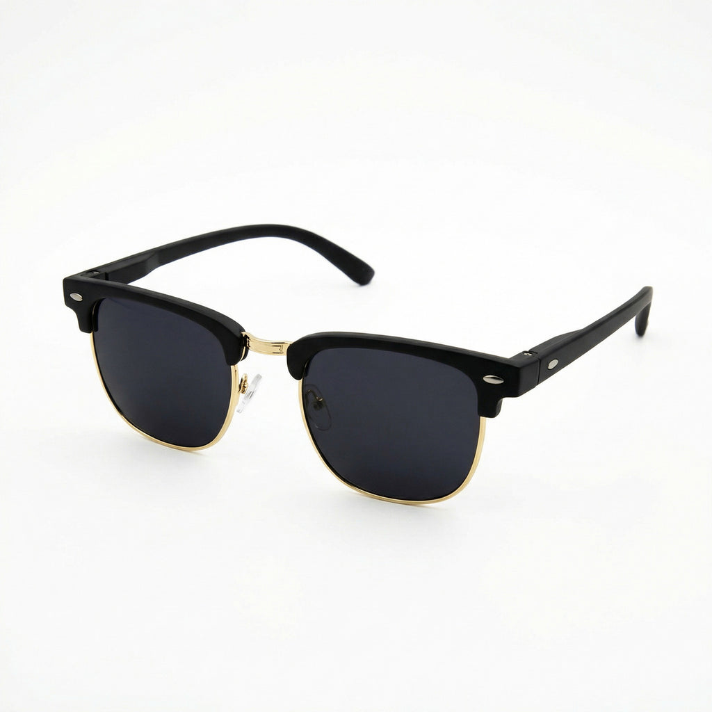 Óculos De Sol Aura Noir E Gold Uv400 Polarizado Unissex